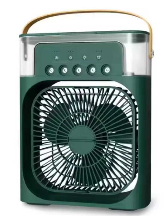 Draagbare USB Ventilator met Luchtbevochtiger en LED