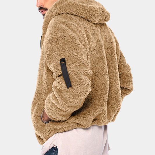 Dubbelzijdig Heren Fleece Jack met Stijl