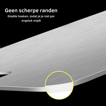 Dubbelzijdige RVS Snijplank 304 Staal