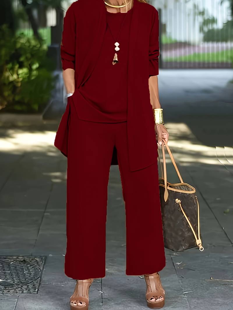 Ednalyn – Trendy Driedelige Damesoutfit Set