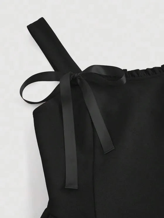 Effen Jurk met Taille-Riem voor Dames