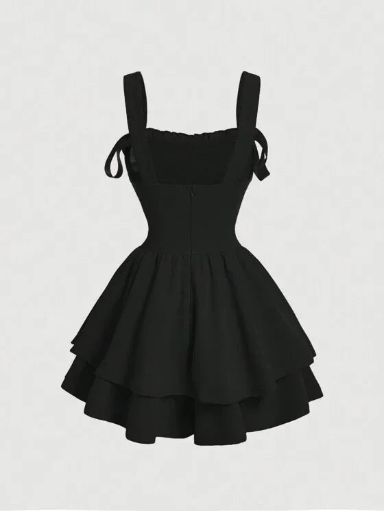 Effen Jurk met Taille-Riem voor Dames