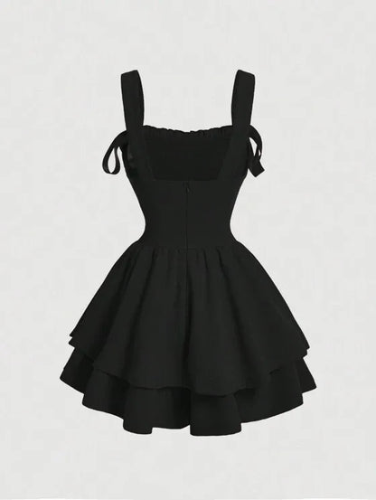 Effen Jurk met Taille-Riem voor Dames