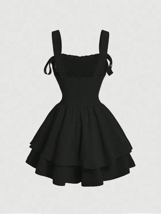 Effen Jurk met Taille-Riem voor Dames