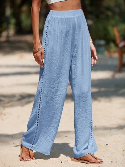 Effen Kleur Strandbroek Cover-Up