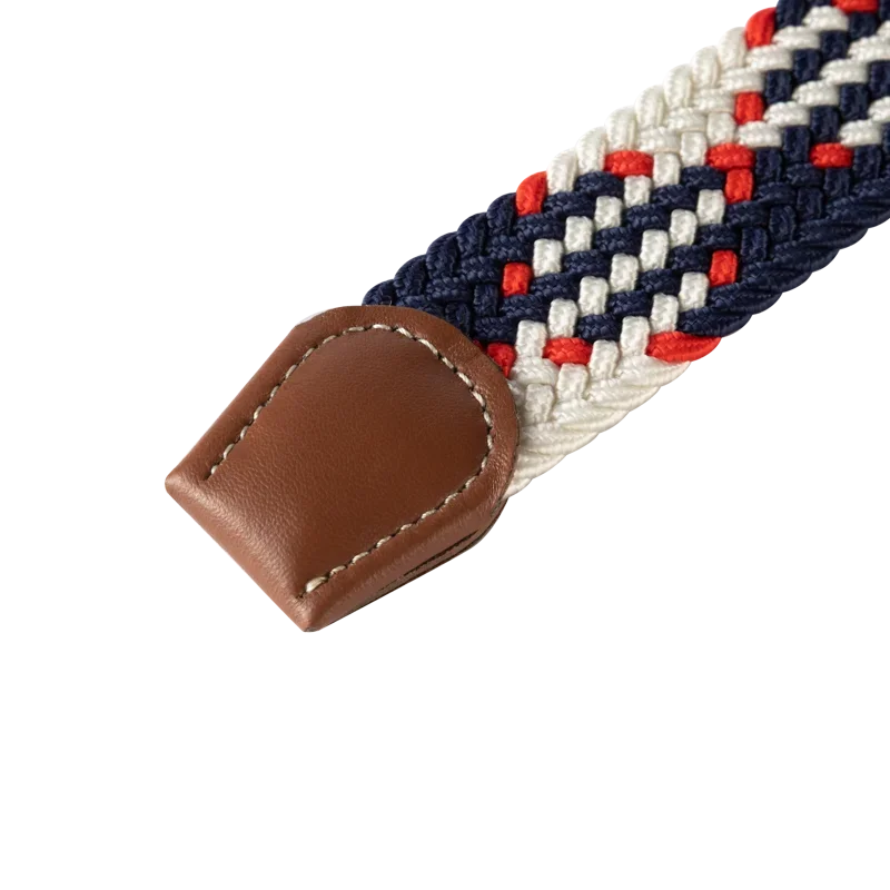 Elastische Lederen Riem met Comfort Gesp