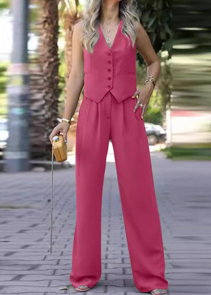 Elegant Dames Blazerpak Mouwloos Design