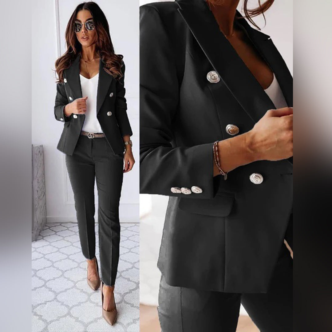 Elegant Damespak - Blazer en Broek Set