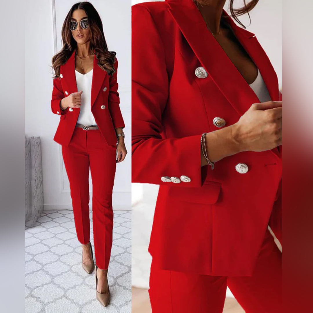 Elegant Damespak - Blazer en Broek Set