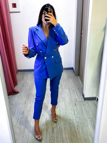 Elegant Damespak - Blazer en Broek Set
