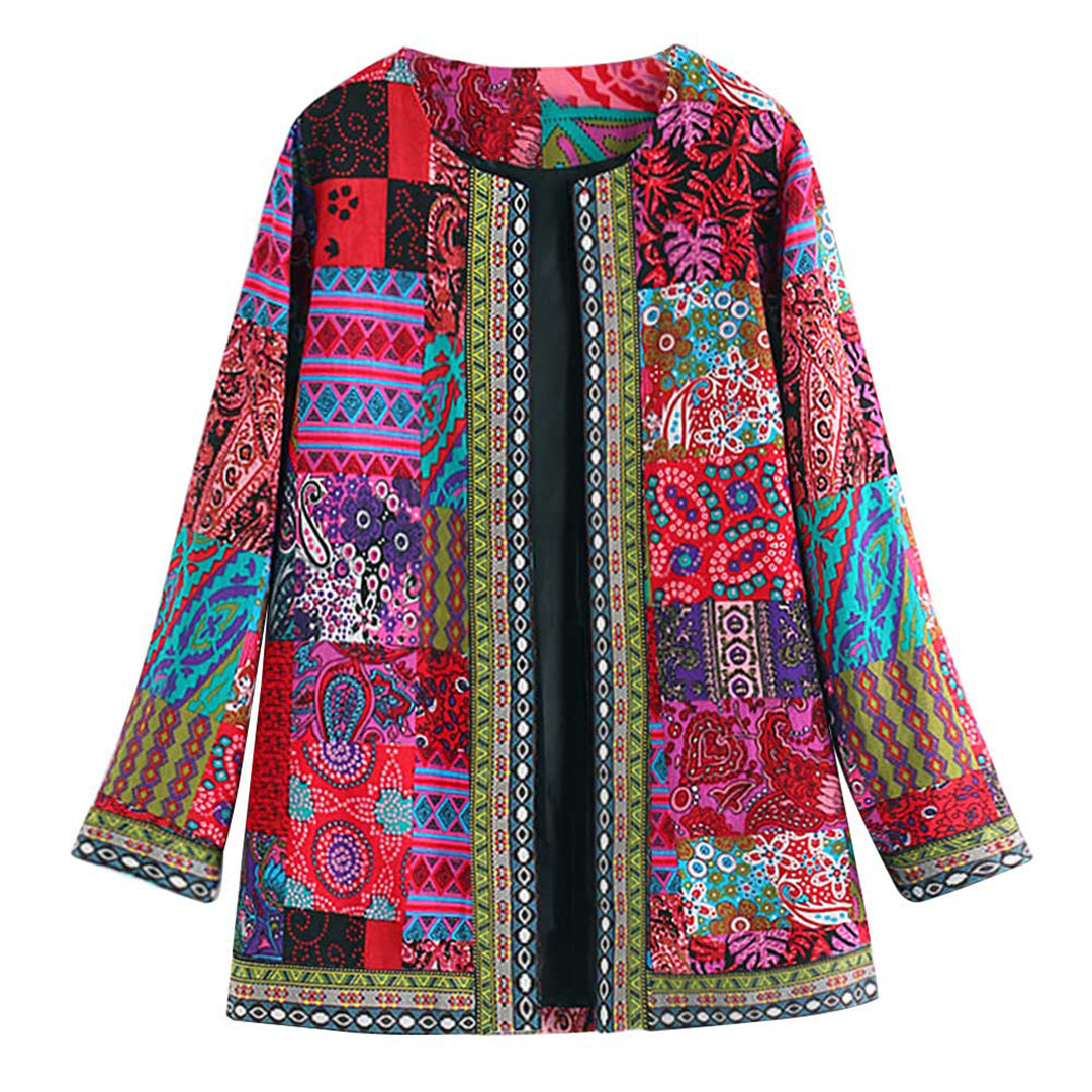 Elegant Lang Vest met Bohemian Print