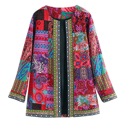 Elegant Lang Vest met Bohemian Print