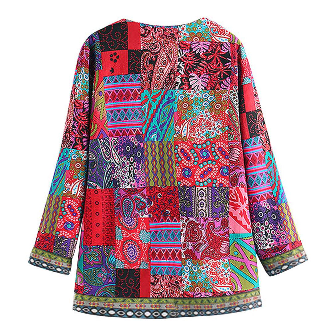 Elegant Lang Vest met Bohemian Print