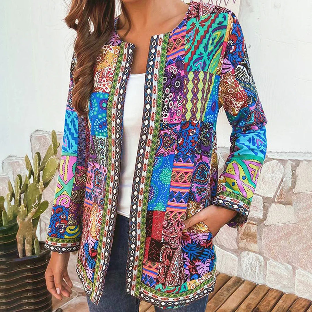 Elegant Lang Vest met Bohemian Print