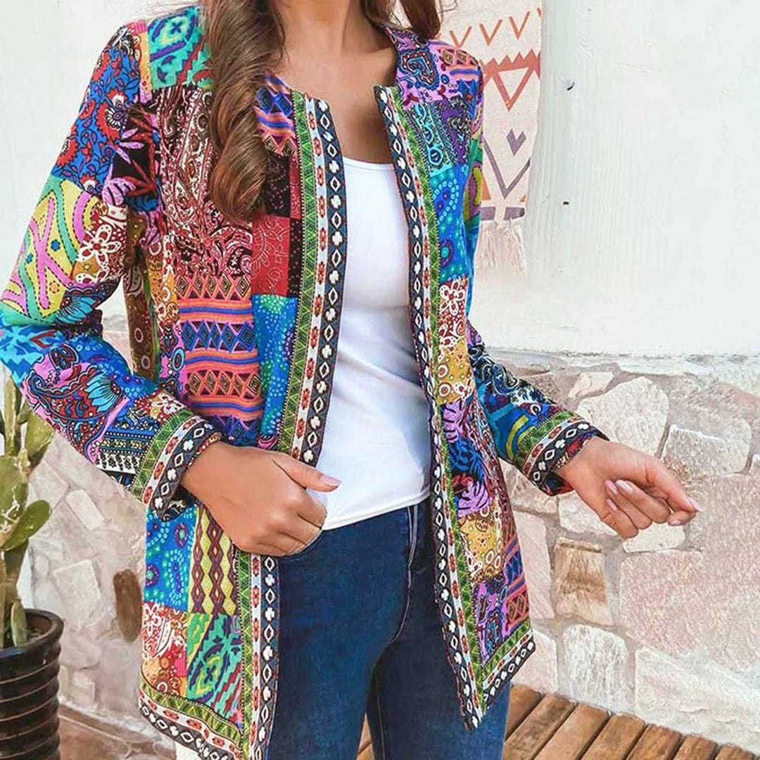 Elegant Lang Vest met Bohemian Print