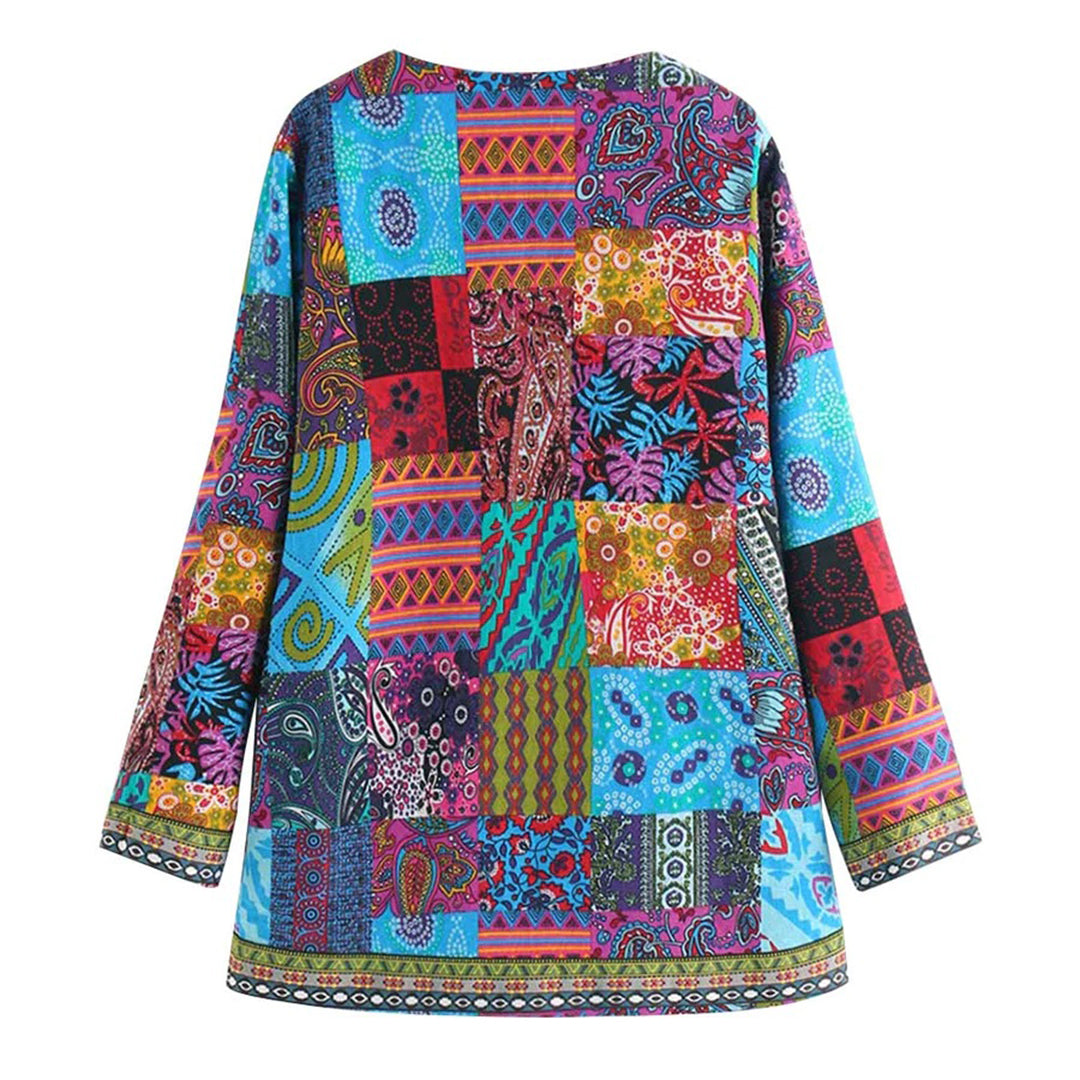Elegant Lang Vest met Bohemian Print