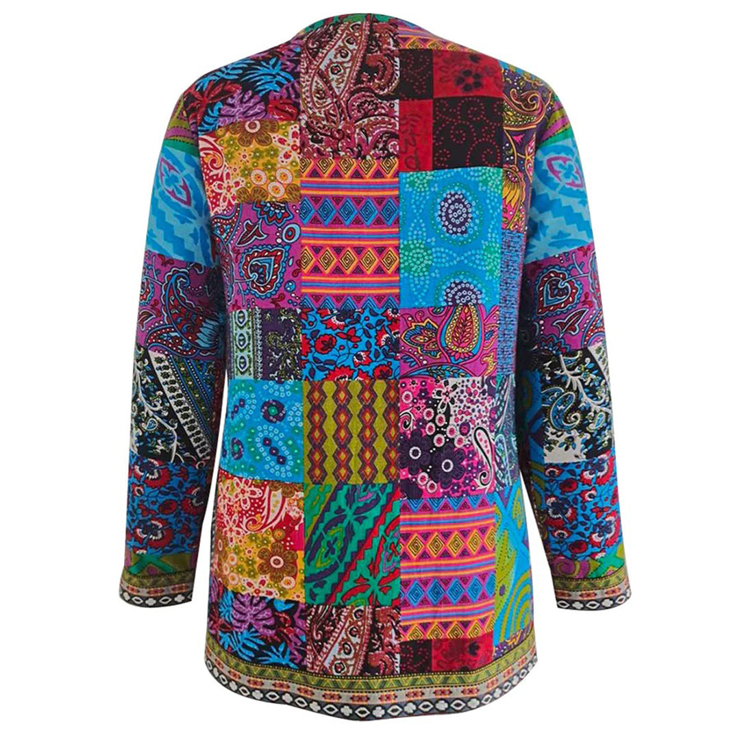 Elegant Lang Vest met Bohemian Print