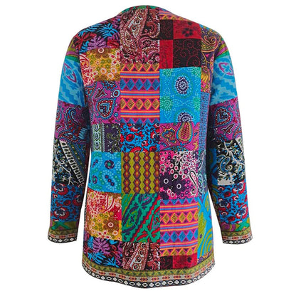 Elegant Lang Vest met Bohemian Print
