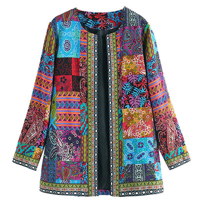 Elegant Lang Vest met Bohemian Print