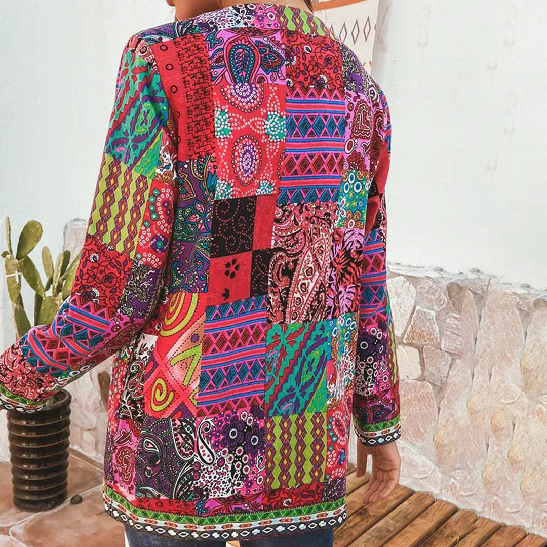 Elegant Lang Vest met Bohemian Print