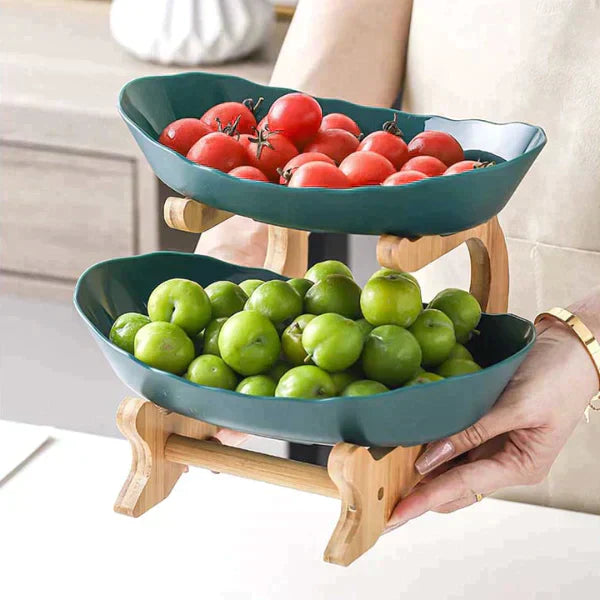 Elegante 3-laags fruitstandaard serveerschaal