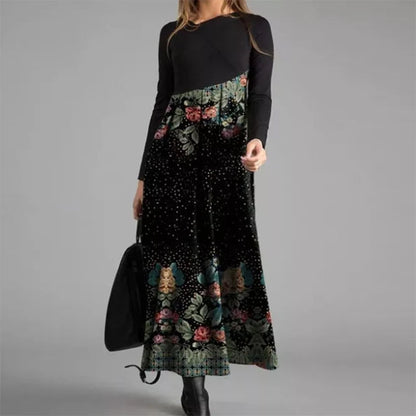 Elegante A-Lijn Jurk met Lange Mouwen