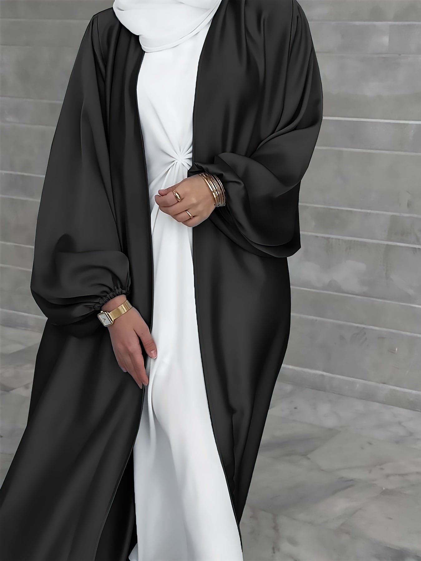 Elegante Abaya Jurk met Riem - Luxe