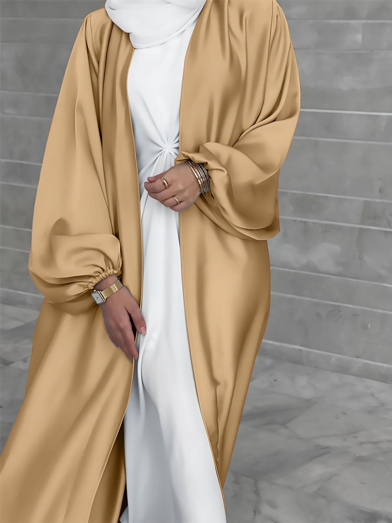 Elegante Abaya Jurk met Riem - Luxe