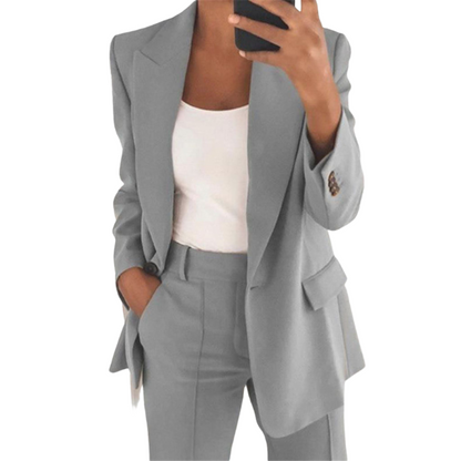 Elegante Dames Blazer Set met Broek