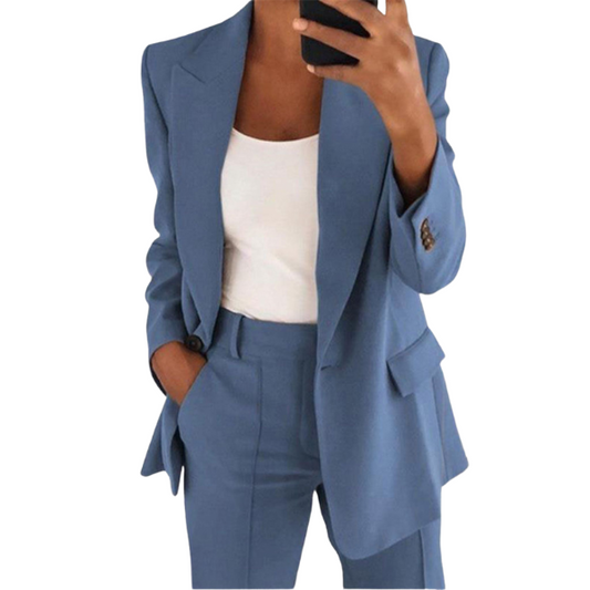 Elegante Dames Blazer Set met Broek