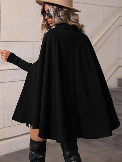 Elegante Dames Cape Jas Winter