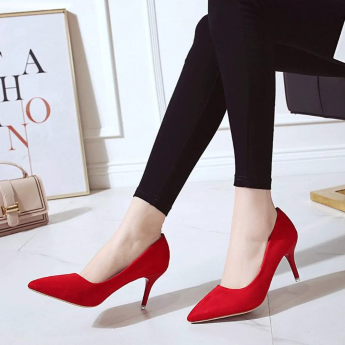 Elegante Dames Pumps - Hoge Hak Panterprint