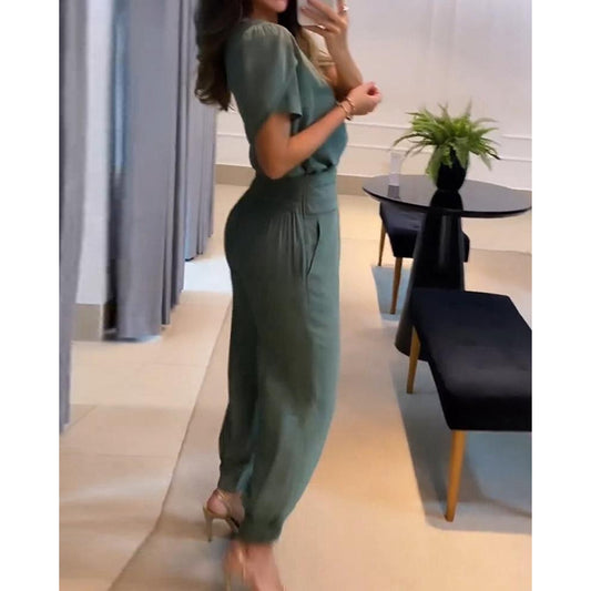 Elegante Dames Set: Broek en Top