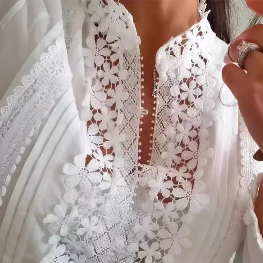 Elegante Damesblouse met Kantdetails