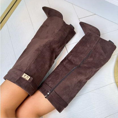 Elegante Dameslaarzen met Gespdetails
