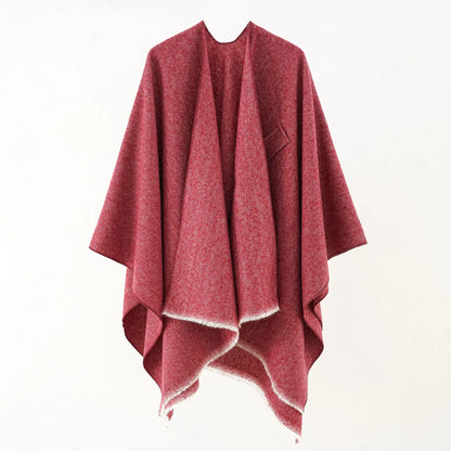 Elegante Katoenen Cape Poncho - Regina