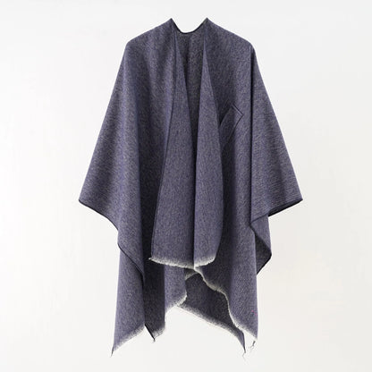 Elegante Katoenen Cape Poncho - Regina