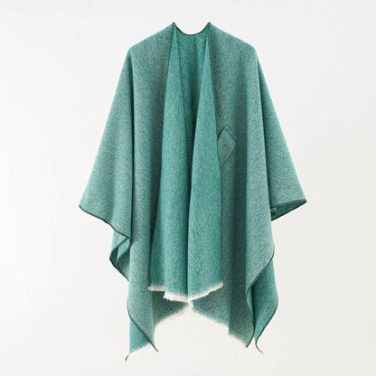 Elegante Katoenen Cape Poncho - Regina