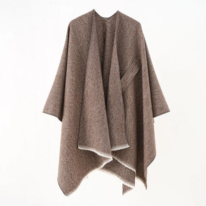 Elegante Katoenen Cape Poncho - Regina