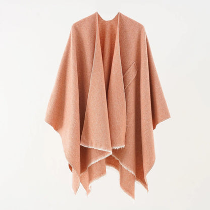 Elegante Katoenen Cape Poncho - Regina