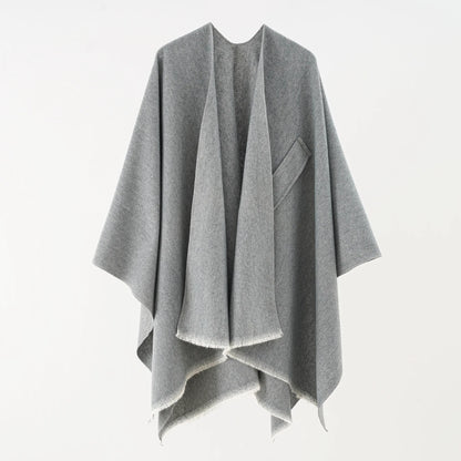 Elegante Katoenen Cape Poncho - Regina