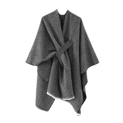 Elegante Katoenen Cape Poncho - Regina