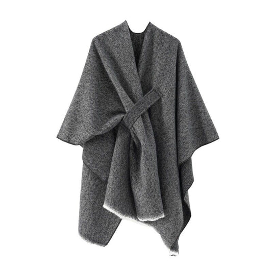 Elegante Katoenen Cape Poncho - Regina