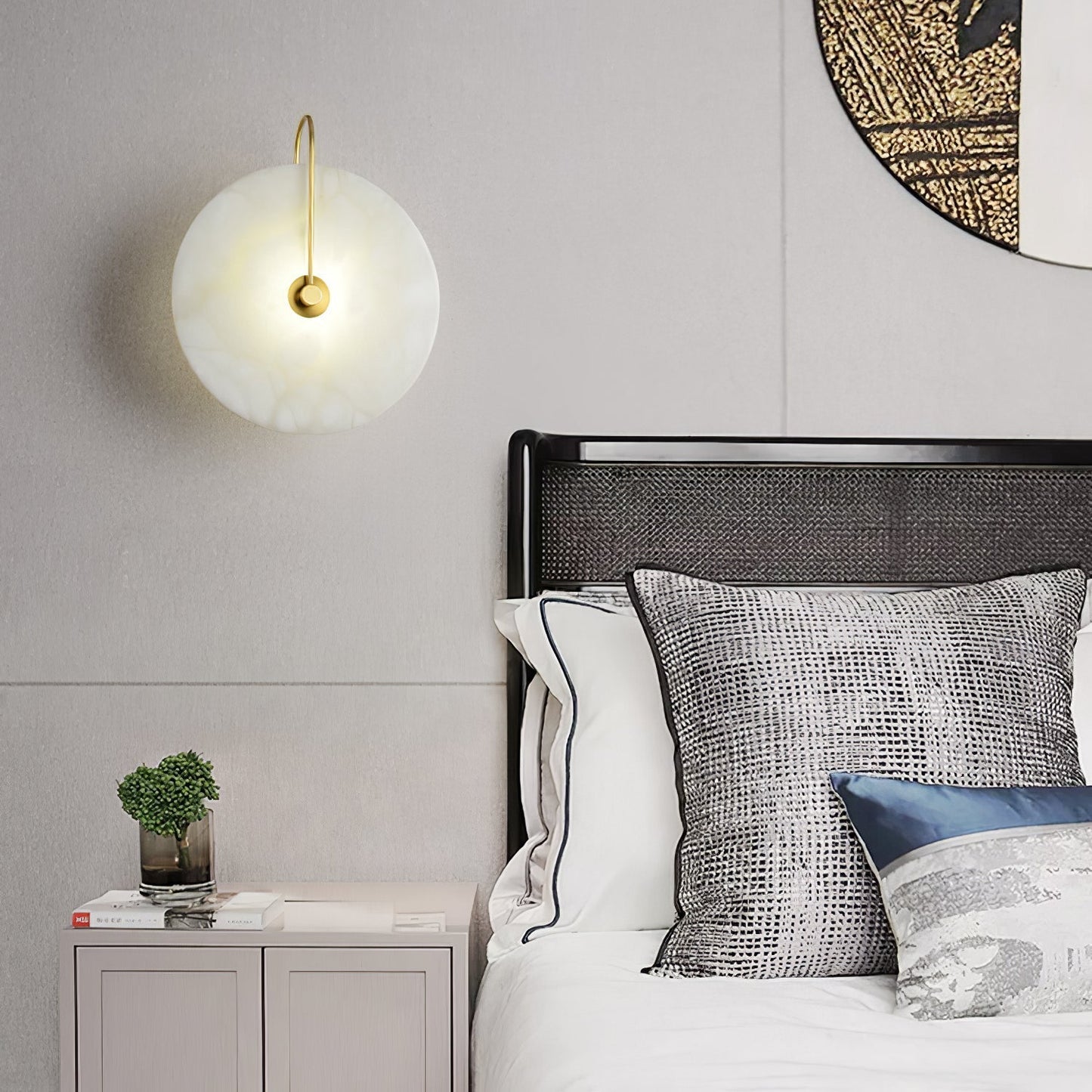 Elegante LED Wandlamp Albast - Luxe Sfeer Verlichting