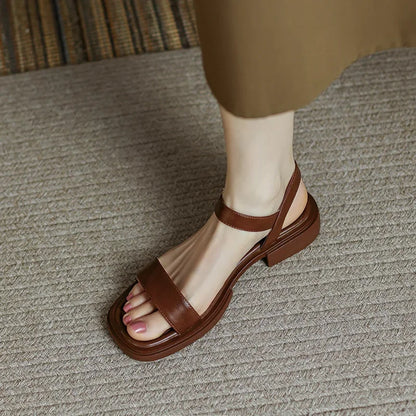 Elegante Leren Dames Sandalen - Comfort en Stijl