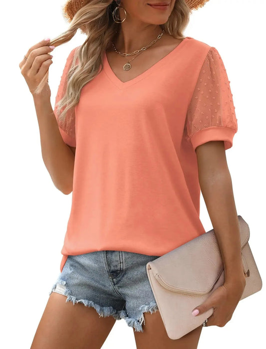 Elegante Linnen Dames V-Hals Top Emma