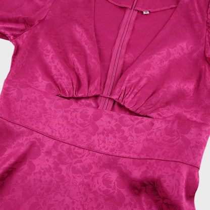 Elegante Midi-Jurk met V-Hals Lora
