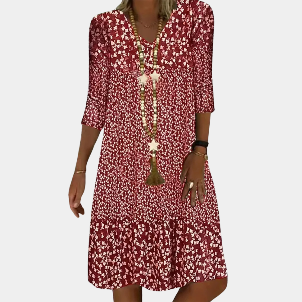 Elegante Midi Zomerjurk voor Dames Marie