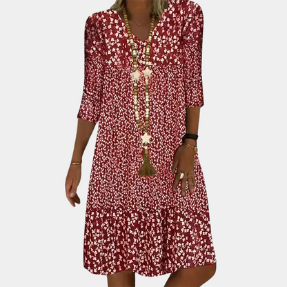 Elegante Midi Zomerjurk voor Dames Marie