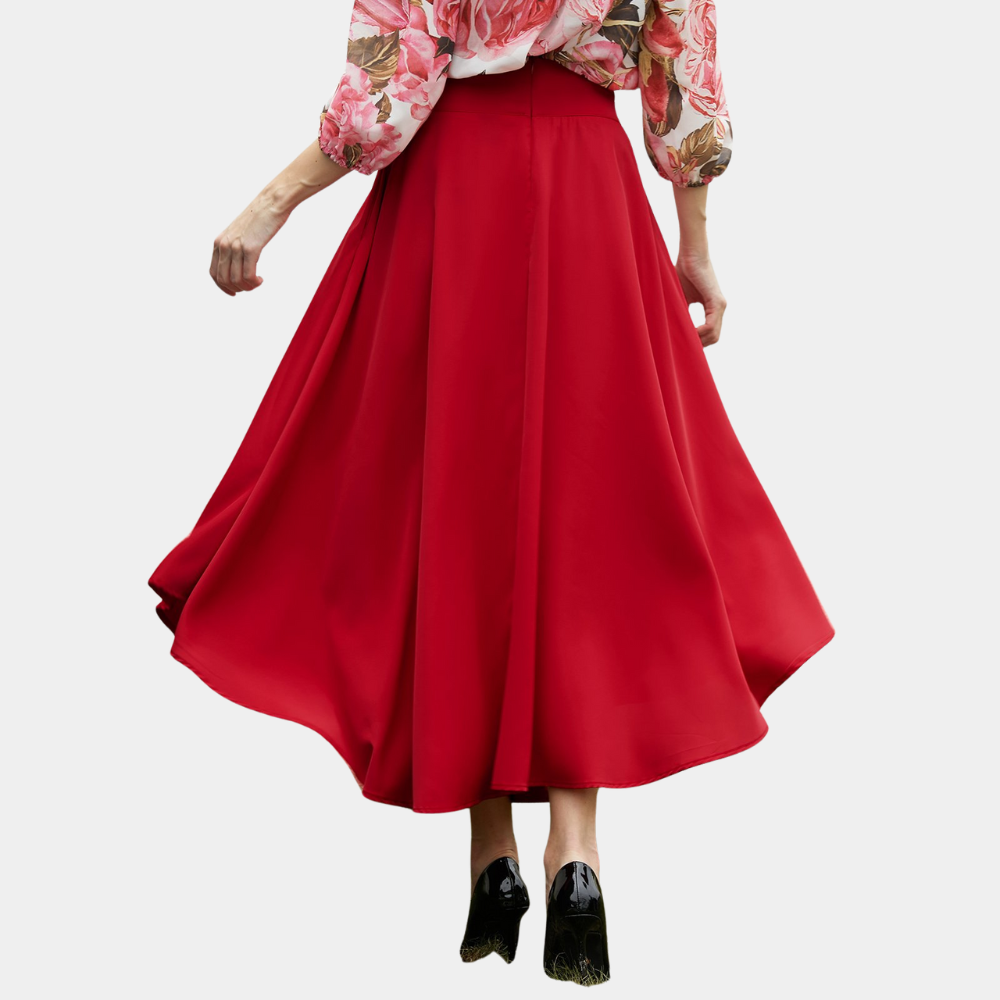 Elegante Rode Lente-Zomer Jurk